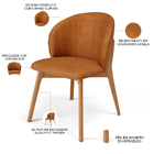 Kit 04 Cadeiras De Jantar E Estar Living Estofada Mia L02 Cou