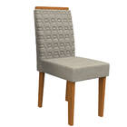 Kit 04 Cadeiras De Jantar Jasmin Veludo Linho Tl13 Pés Ypê -