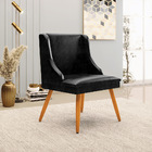 Kit 04 Cadeiras De Jantar Liz Corano Preto Pés Palito Castanh