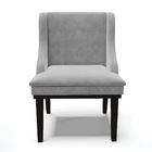 Kit 04 Cadeiras De Jantar Liz Suede Base Fixa Madeira Preto D