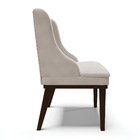 Kit 04 Cadeiras De Jantar Liz Veludo Cinza Base Fixa Madeira