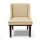 Kit 04 Cadeiras De Jantar Liz Veludo Luxo Base Fixa Madeira T