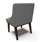 Kit 04 Cadeiras De Jantar Liz Veludo Luxo Base Fixa Madeira T