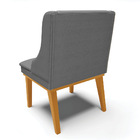 Kit 04 Cadeiras De Jantar Liz Veludo Luxo Grafite A131 Base F