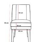 Kit 04 Cadeiras De Jantar Virgínia Composê E Courissimo Grafi