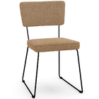 Kit 04 Cadeiras Decorativa Estofada Para Sala De Jantar Base