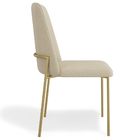 Kit 04 Cadeiras Decorativa Estofada Para Sala De Jantar Doura