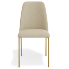 Kit 04 Cadeiras Decorativa Estofada Para Sala De Jantar Doura