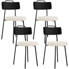 Kit 04 Cadeiras Decorativa Estofada Sala De Jantar Barcelona
