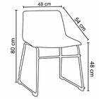 Kit 04 Cadeiras Decorativa Sala De Estar Recepção Fixa Maia P