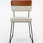 Kit 04 Cadeiras Decorativas Allana L02 Faixa Couríssimo Camel