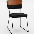 Kit 04 Cadeiras Decorativas Base De Aço Allana L02 Faixa Cour