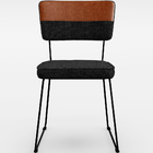 Kit 04 Cadeiras Decorativas Base De Aço Allana L02 Faixa Cour