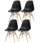 Kit 04 Cadeiras Decorativas Eiffel Charles Eames F03 Preto Co