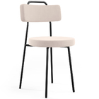 Kit 04 Cadeiras Decorativas Estofada Para Sala De Jantar Barc