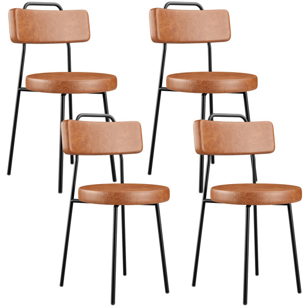 Kit 04 Cadeiras Decorativas Estofada Para Sala De Jantar Barc