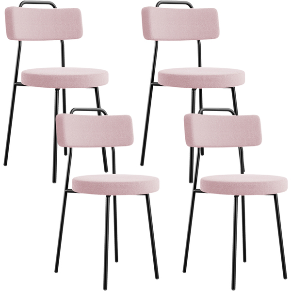 Kit 04 Cadeiras Decorativas Estofada Para Sala De Jantar Barc