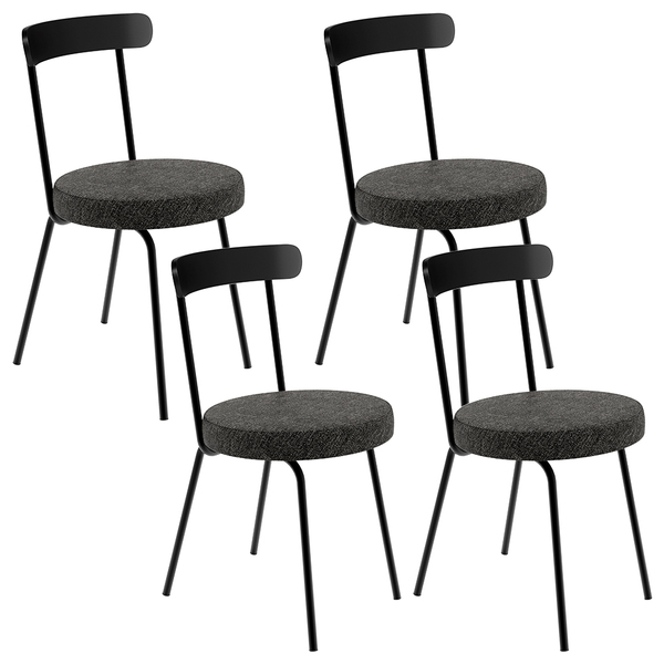 Kit 04 Cadeiras Decorativas Estofada Para Sala De Jantar Haia