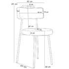 Kit 04 Cadeiras Decorativas Estofada Sala Jantar Barcelona Ar