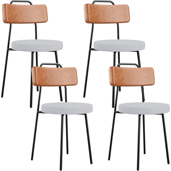 Kit 04 Cadeiras Decorativas Estofada Sala Jantar Barcelona L0
