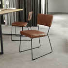 Kit 04 Cadeiras Decorativas Estofada Sala Jantar Base Aço All