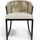 Kit 04 Cadeiras Decorativas Para Área Gourmet Cozinha Corda N