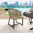 Kit 04 Cadeiras Decorativas Para Área Gourmet Cozinha Corda N