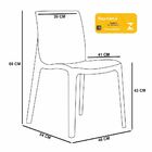 Kit 04 Cadeiras Decorativas Sala De Jantar Gruvyer F03 Preto