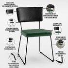 Kit 04 Cadeiras Decorativas Sala Jantar Allana L02 Couríssimo