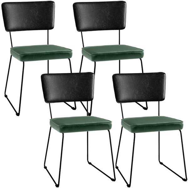 Kit 04 Cadeiras Decorativas Sala Jantar Allana L02 Couríssimo