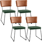 Kit 04 Cadeiras Decorativas Sala Jantar Allana L02 Couríssimo
