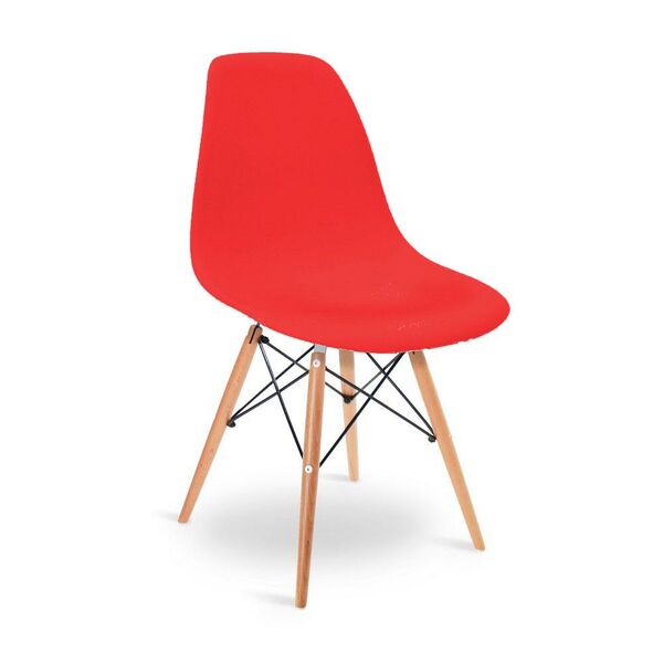 Kit 04 Cadeiras Eiffel Eames Base Madeir