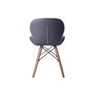 Kit 04 Cadeiras Estofada Jantar Charles Eames Eiffel Slim Woo