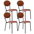 Kit 04 Cadeiras Estofada Para Sala De Jantar Azuri Preto C01