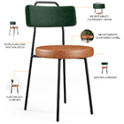 Kit 04 Cadeiras Estofada Para Sala Jantar Barcelona L02 Facto