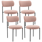 Kit 04 Cadeiras Estofadas Para Sala De Jantar Louise L02 Bouc