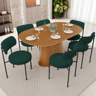 Kit 04 Cadeiras Estofadas Para Sala De Jantar Louise L02 Bouc