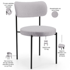 Kit 04 Cadeiras Estofadas Para Sala De Jantar Louise L02 Linh