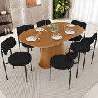 Kit 04 Cadeiras Estofadas Para Sala De Jantar Louise L02 Sued