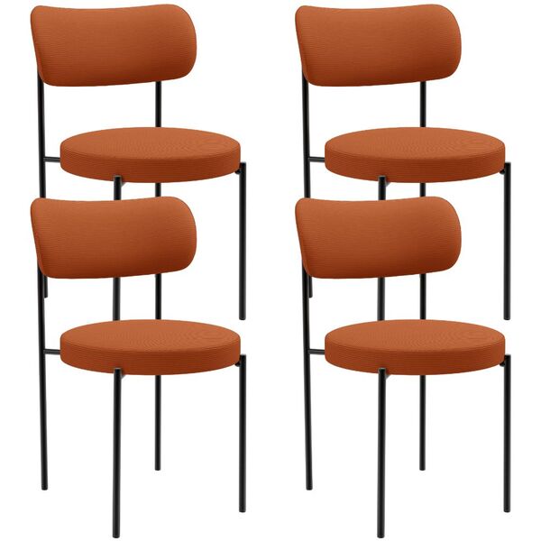 Kit 04 Cadeiras Estofadas Para Sala De Jantar Louise L02 Teci