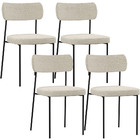 Kit 04 Cadeiras Estofadas Para Sala De Jantar Melina L02 Linh