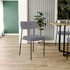 Kit 04 Cadeiras Estofadas Para Sala De Jantar Melina L02 Sued