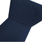 Kit 04 Cadeiras Jantar Barcelona Pés Palito Sued Azul Marinho