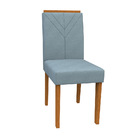 Kit 04 Cadeiras Júlia Animalle Azul Wd26 Pés Ypê - D'rossi