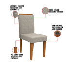 Kit 04 Cadeiras Júlia Animalle Marfim Wd25 Pés Ypê - D'rossi