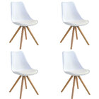 Kit 04 Cadeiras Luisa Branco - D'rossi