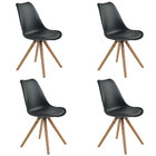 Kit 04 Cadeiras Luisa Preto - D'rossi