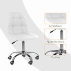 Kit 04 Cadeiras Office Eiffel Botonê Ajustável Base Giratória