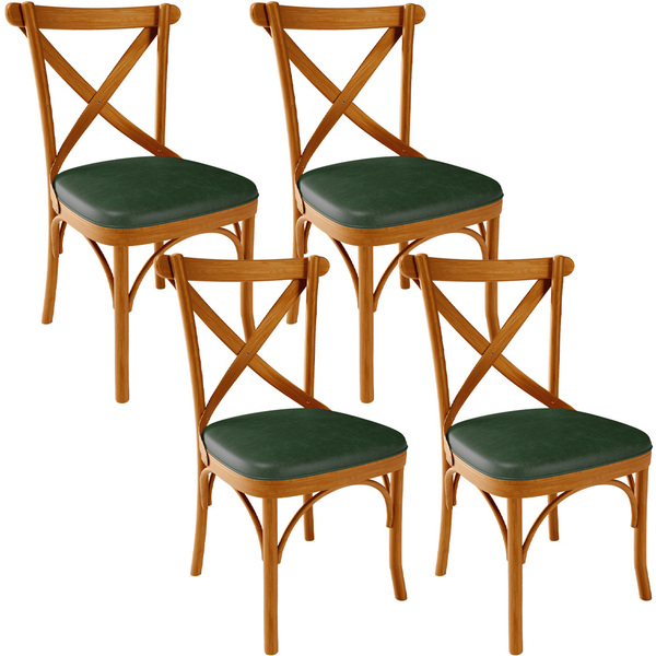 Kit 04 Cadeiras Para  Sala De Jantar E Estar Living Estofada