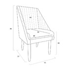 Kit 04 Cadeiras Para Sala De Jantar Ana Pés Palito Suede Pret